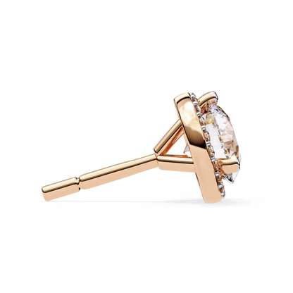 Rose Gold / Moissanite, Rose Gold / Lab Grown