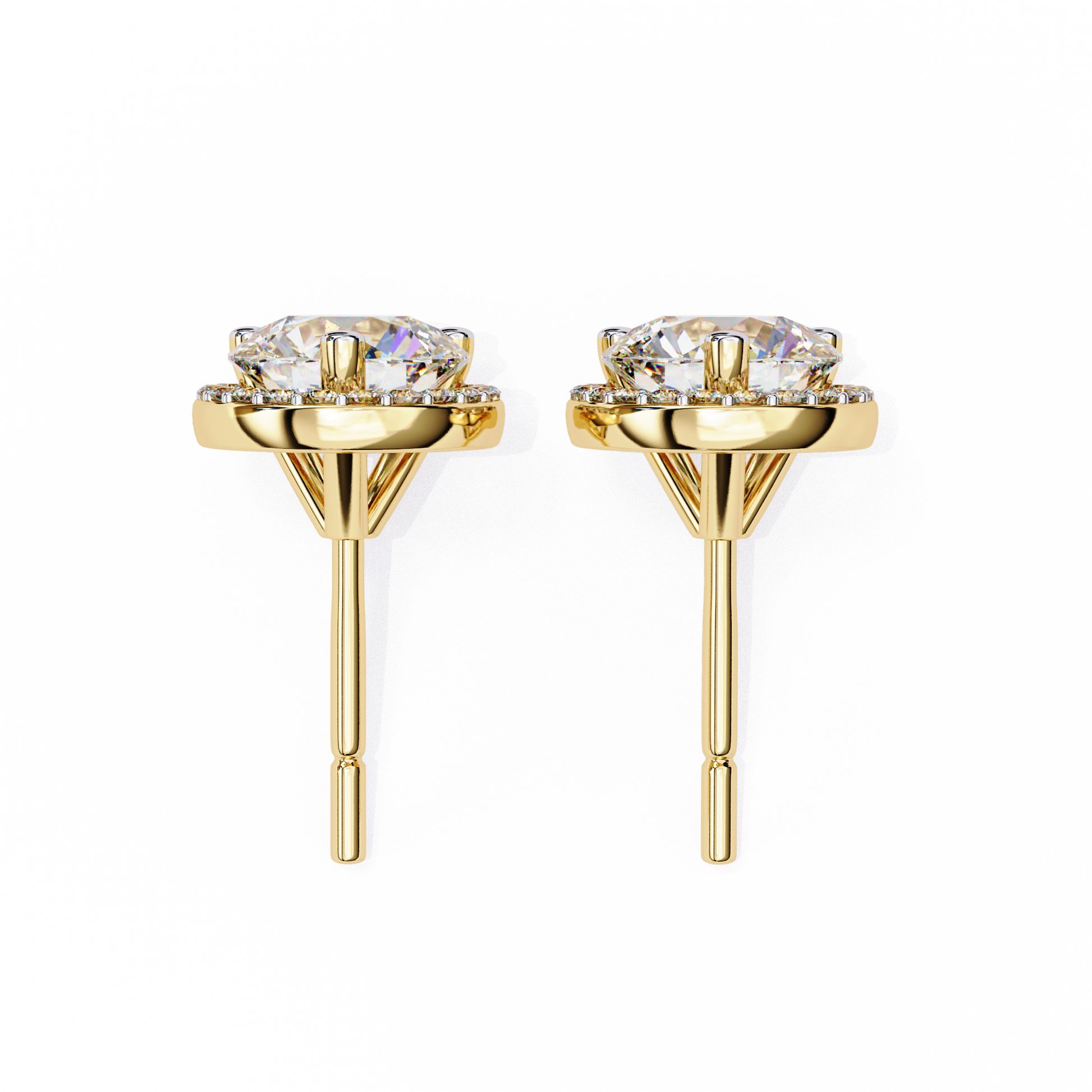 Yellow Gold / Moissanite, Yellow Gold / Lab Grown