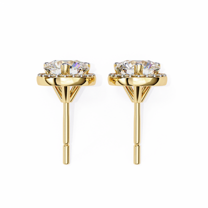Yellow Gold / Moissanite, Yellow Gold / Lab Grown