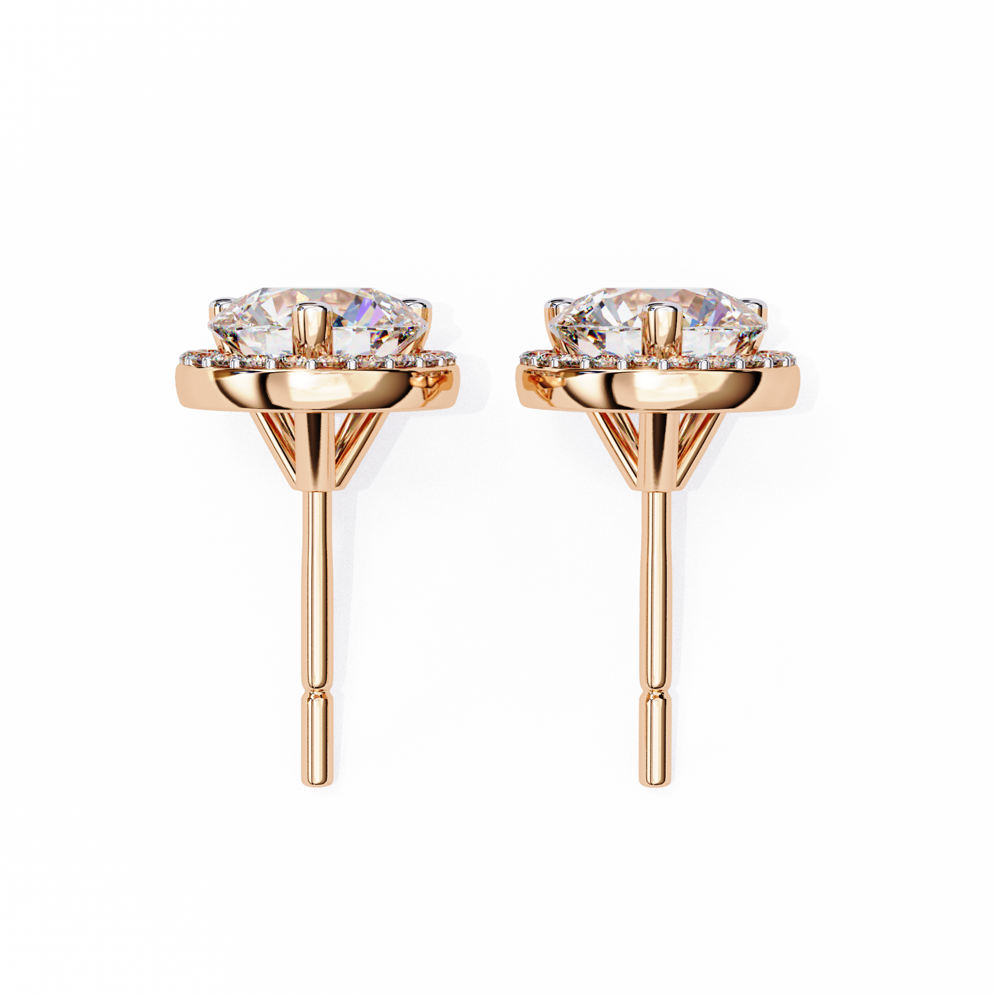 Rose Gold / Moissanite, Rose Gold / Lab Grown