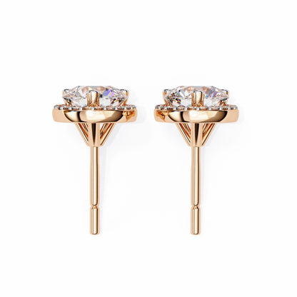 Rose Gold / Moissanite, Rose Gold / Lab Grown