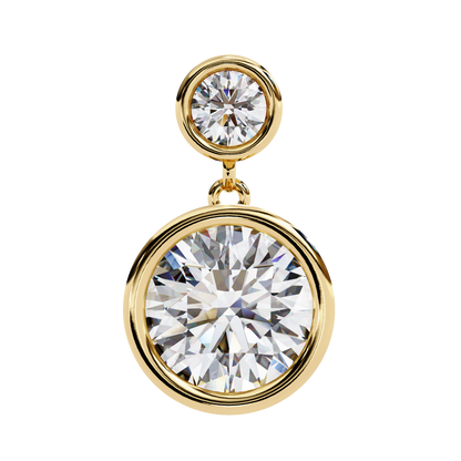 Yellow Gold / Moissanite, Yellow Gold / Lab Grown