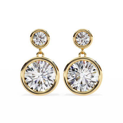 Yellow Gold / Moissanite, Yellow Gold / Lab Grown