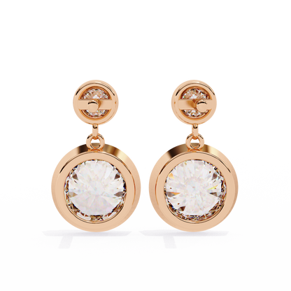 Rose Gold / Moissanite, Rose Gold / Lab Grown