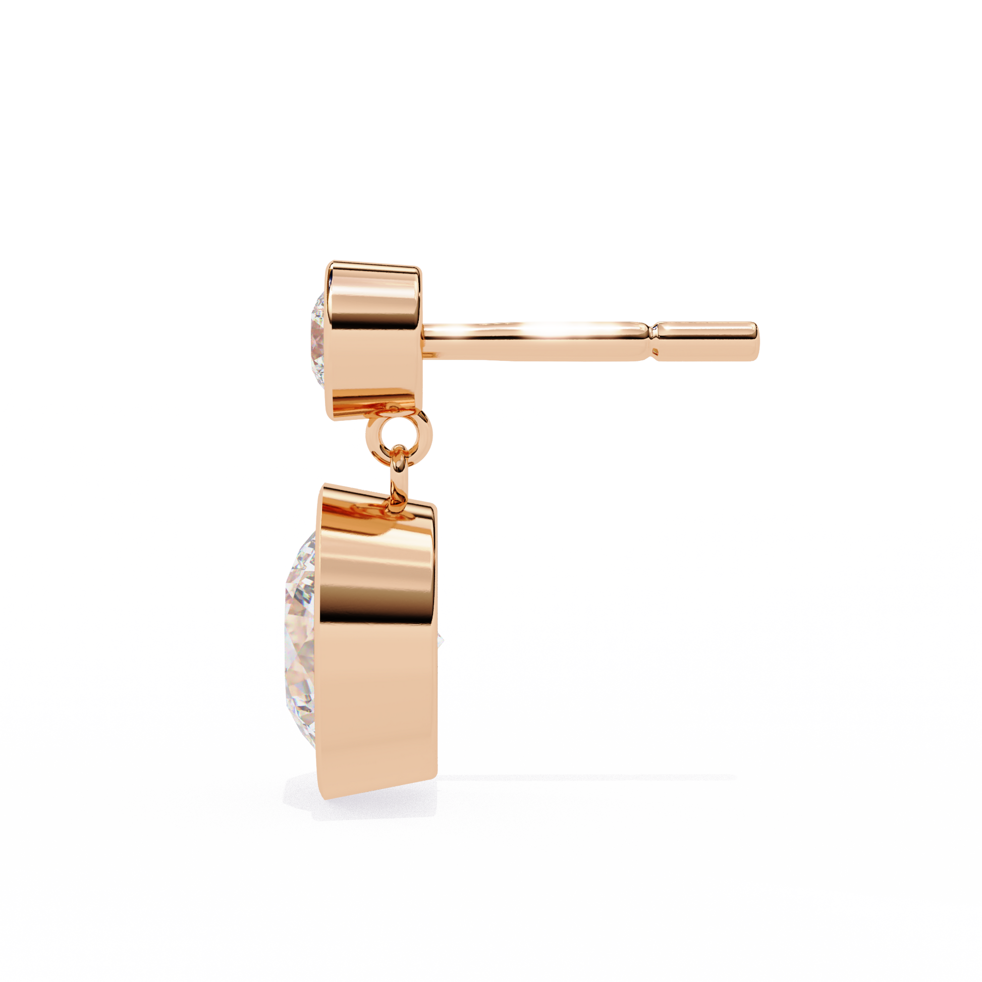 Rose Gold / Moissanite, Rose Gold / Lab Grown