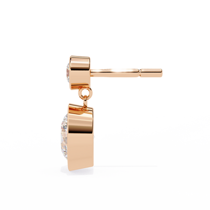 Rose Gold / Moissanite, Rose Gold / Lab Grown