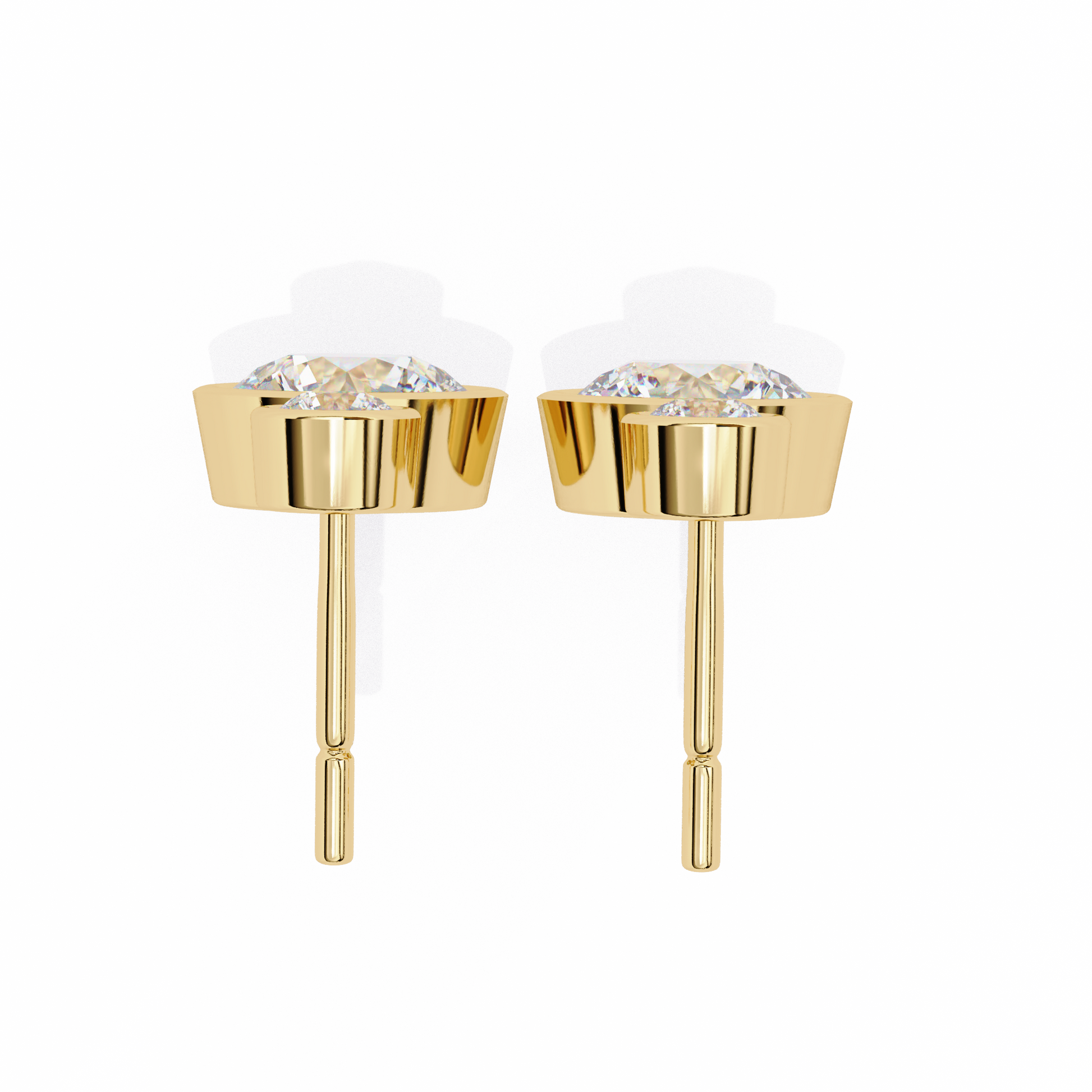 Yellow Gold / Moissanite, Yellow Gold / Lab Grown