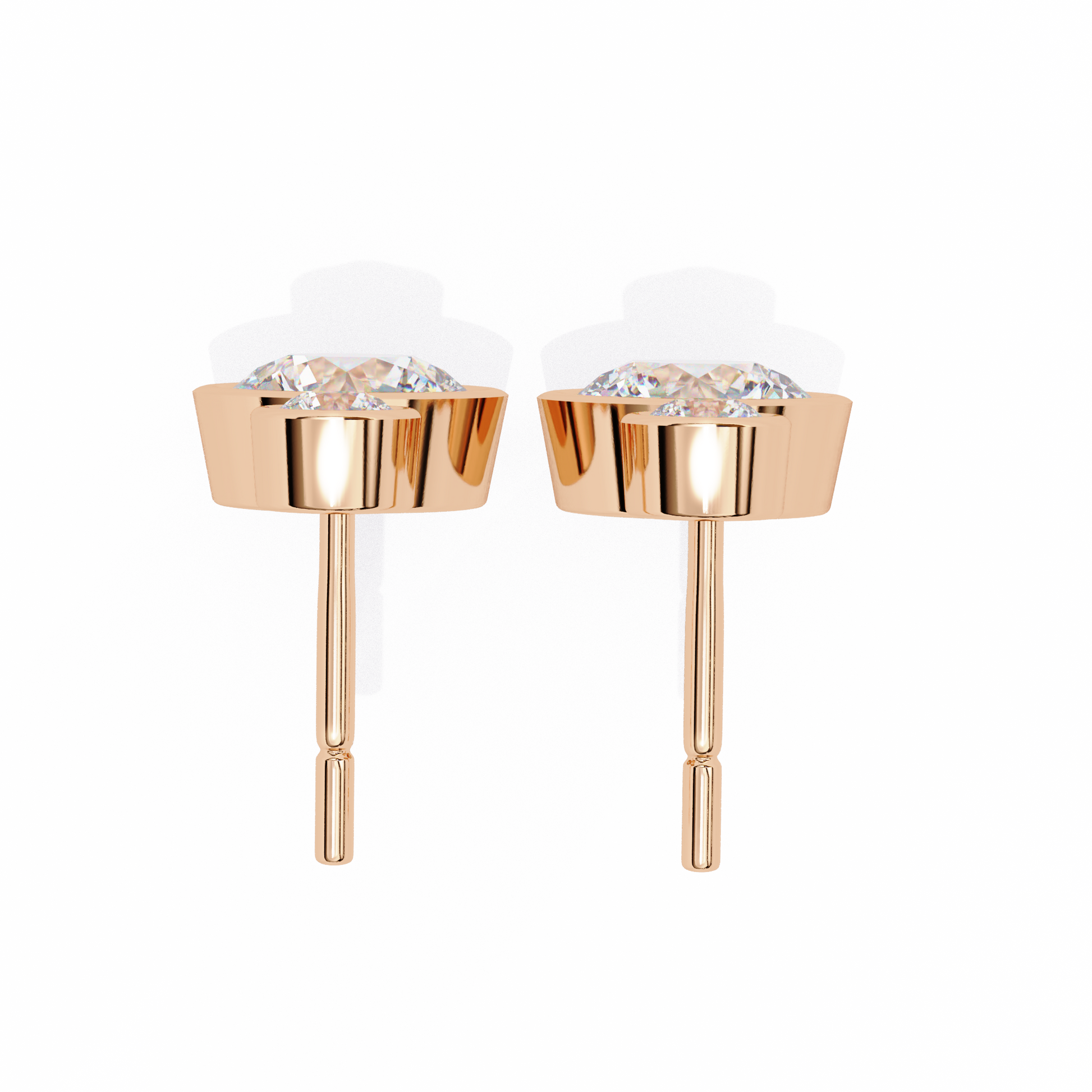 Rose Gold / Moissanite, Rose Gold / Lab Grown