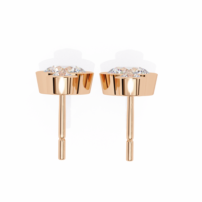 Rose Gold / Moissanite, Rose Gold / Lab Grown