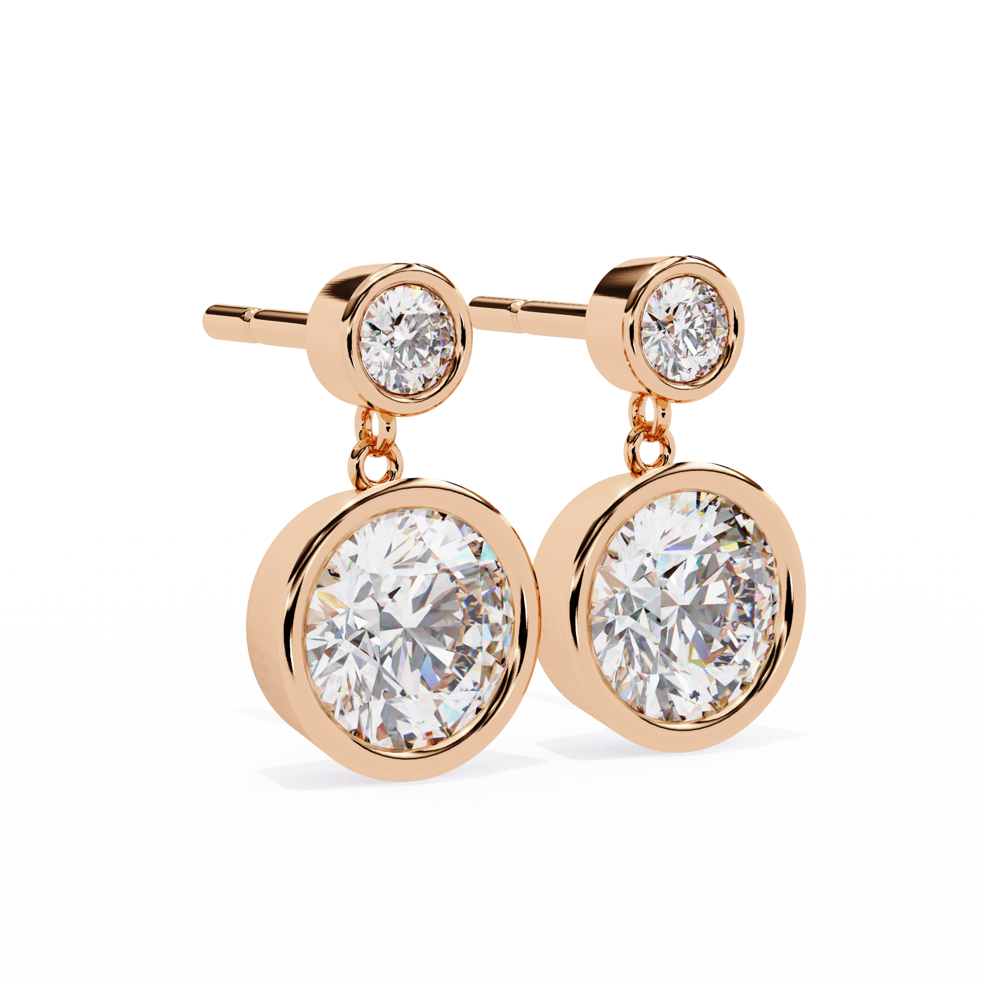 Rose Gold / Moissanite, Rose Gold / Lab Grown