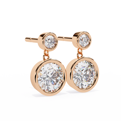 Rose Gold / Moissanite, Rose Gold / Lab Grown