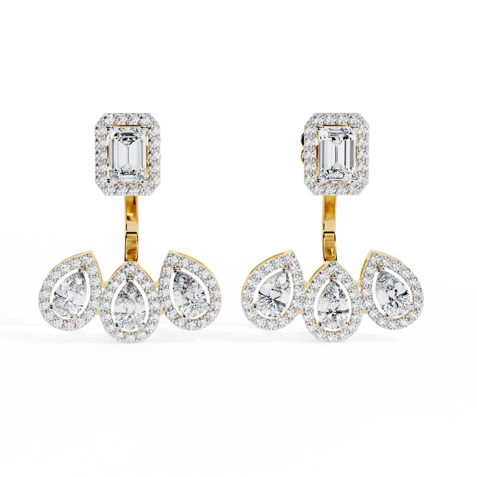 Yellow Gold / Moissanite, Yellow Gold / Lab Grown