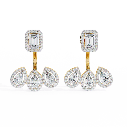 Yellow Gold / Moissanite, Yellow Gold / Lab Grown