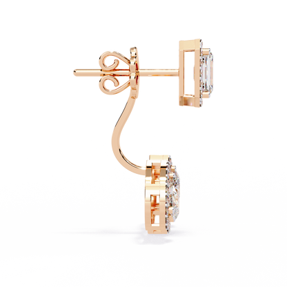 Rose Gold / Moissanite, Rose Gold / Lab Grown