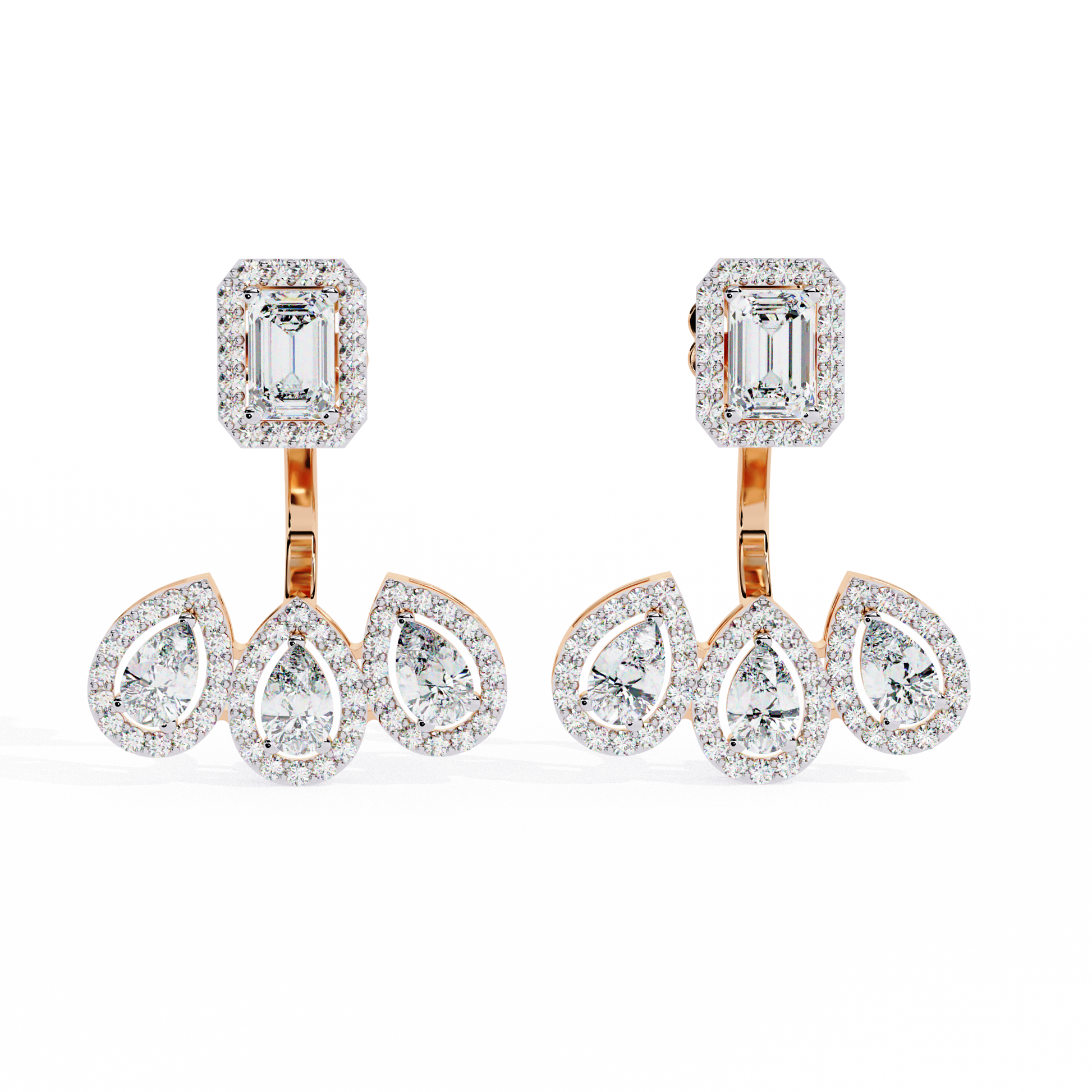 Rose Gold / Moissanite, Rose Gold / Lab Grown
