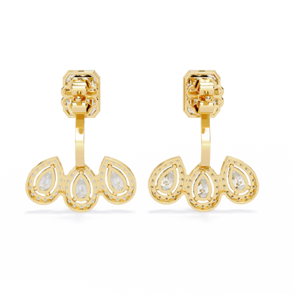 Yellow Gold / Moissanite, Yellow Gold / Lab Grown