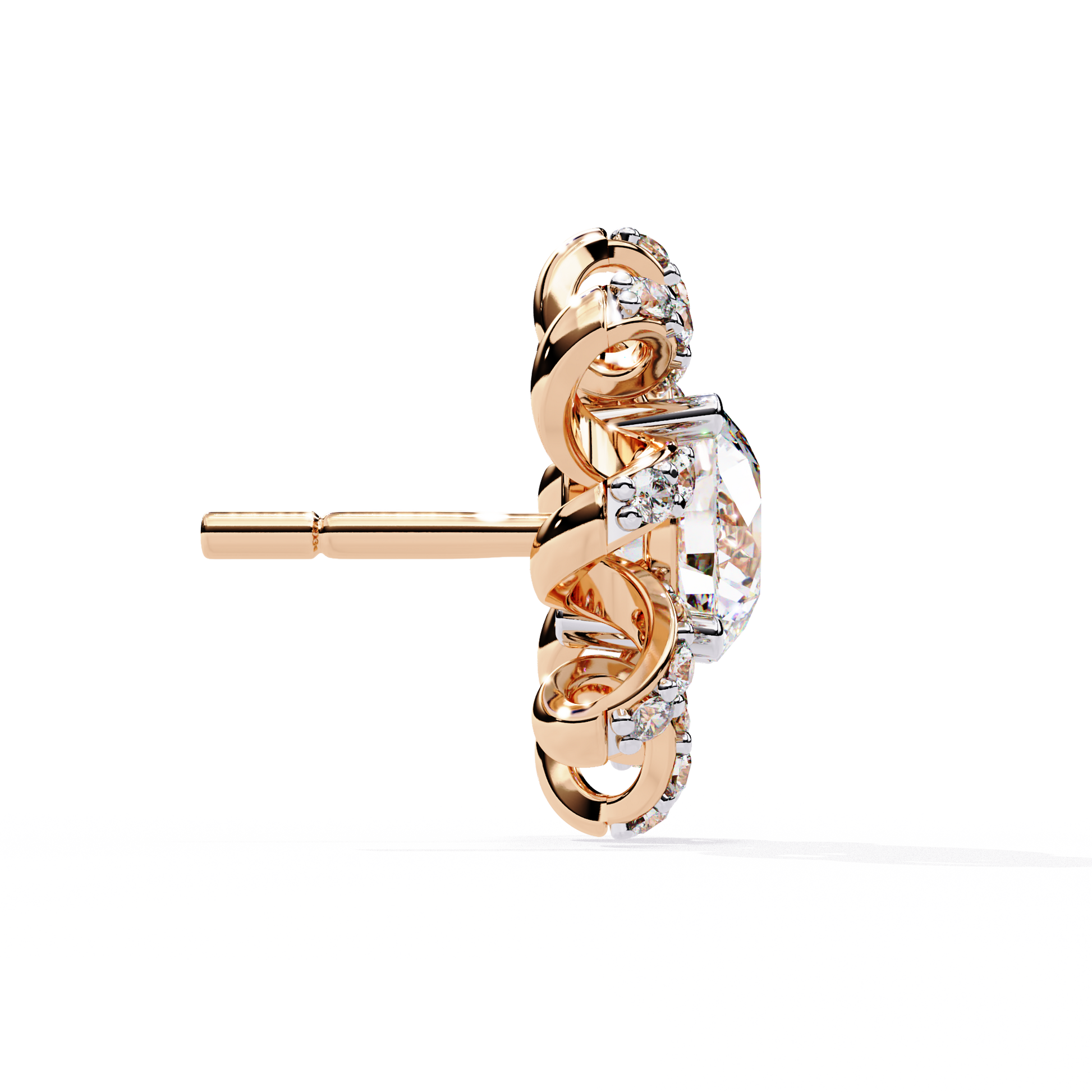 Rose Gold / Moissanite, Rose Gold / Lab Grown