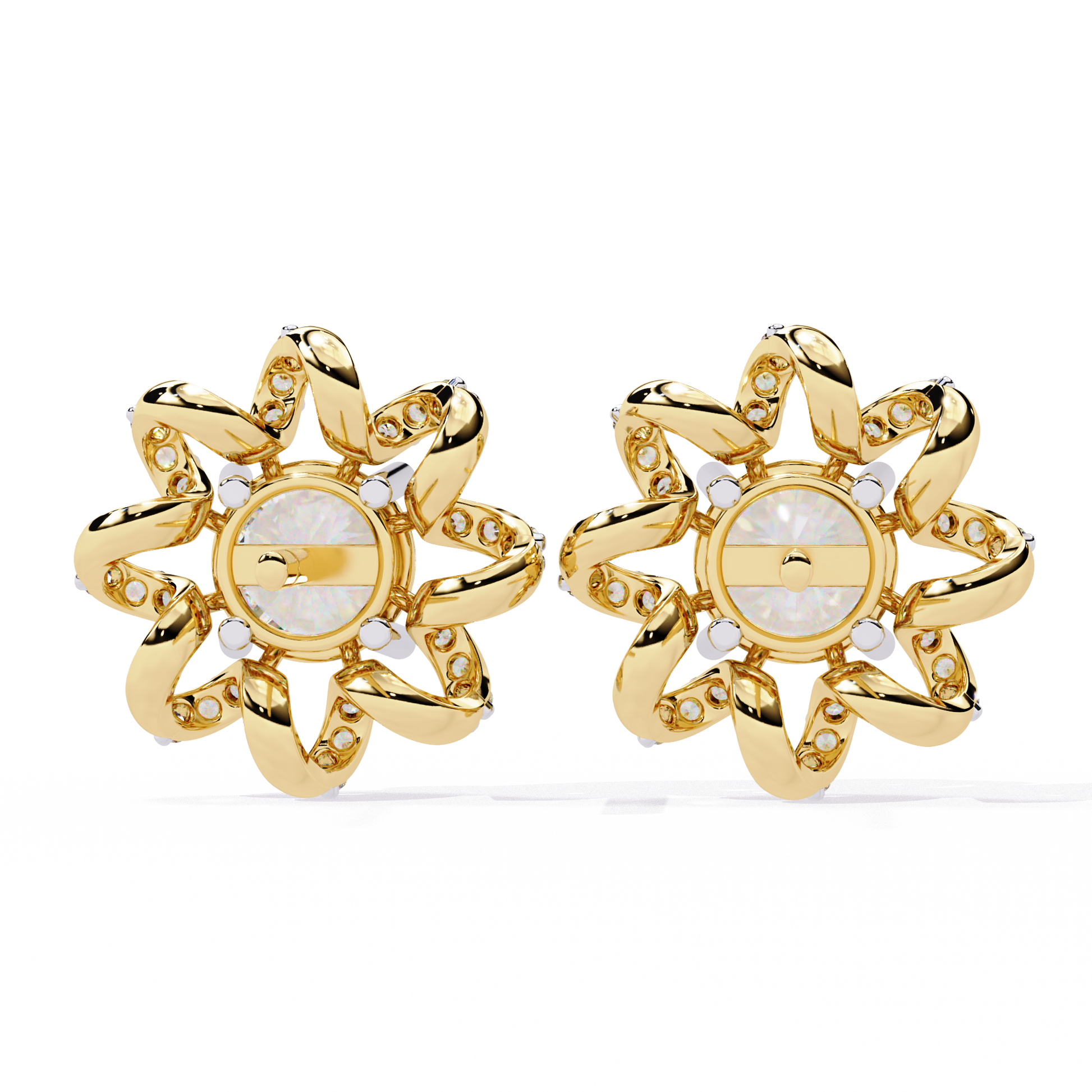 Yellow Gold / Moissanite, Yellow Gold / Lab Grown