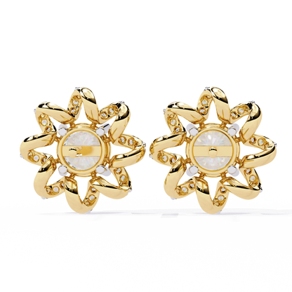 Yellow Gold / Moissanite, Yellow Gold / Lab Grown