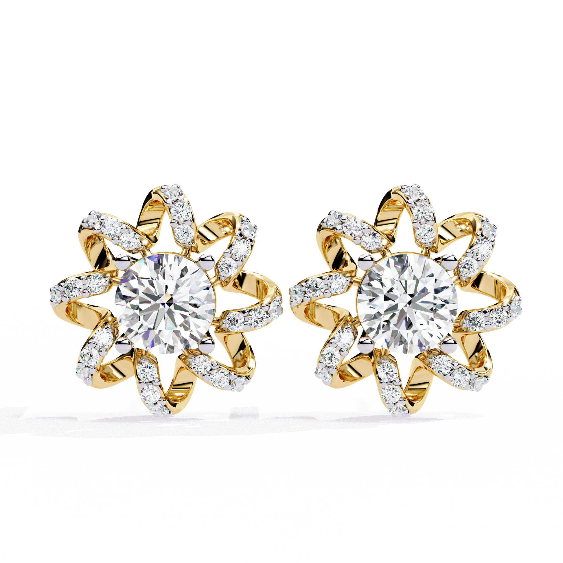 Yellow Gold / Moissanite, Yellow Gold / Lab Grown