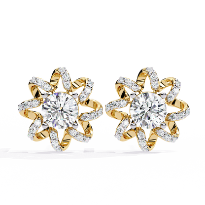 Yellow Gold / Moissanite, Yellow Gold / Lab Grown