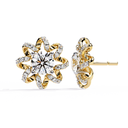 Yellow Gold / Moissanite, Yellow Gold / Lab Grown