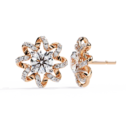Rose Gold / Moissanite, Rose Gold / Lab Grown