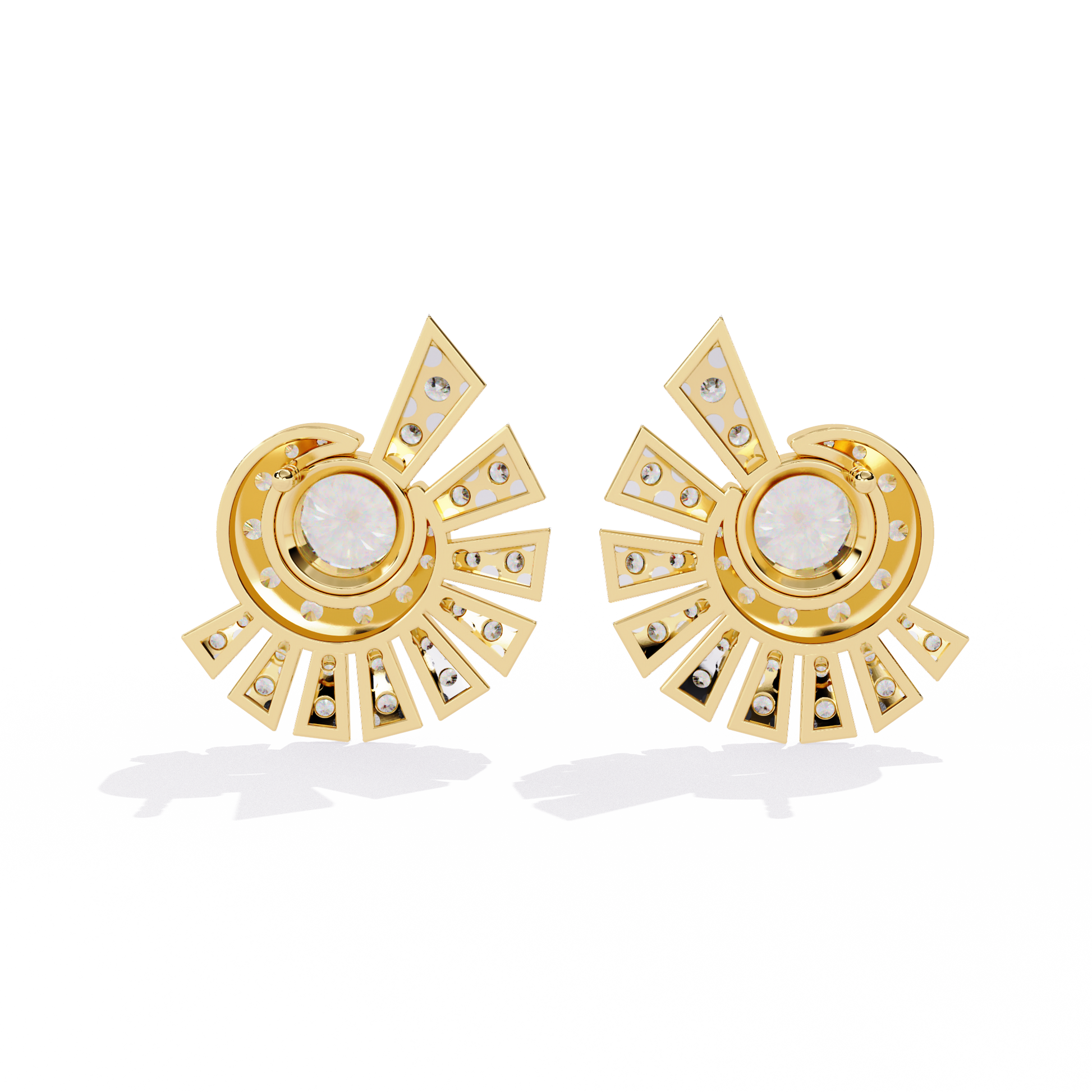 Yellow Gold / Moissanite, Yellow Gold / Lab Grown