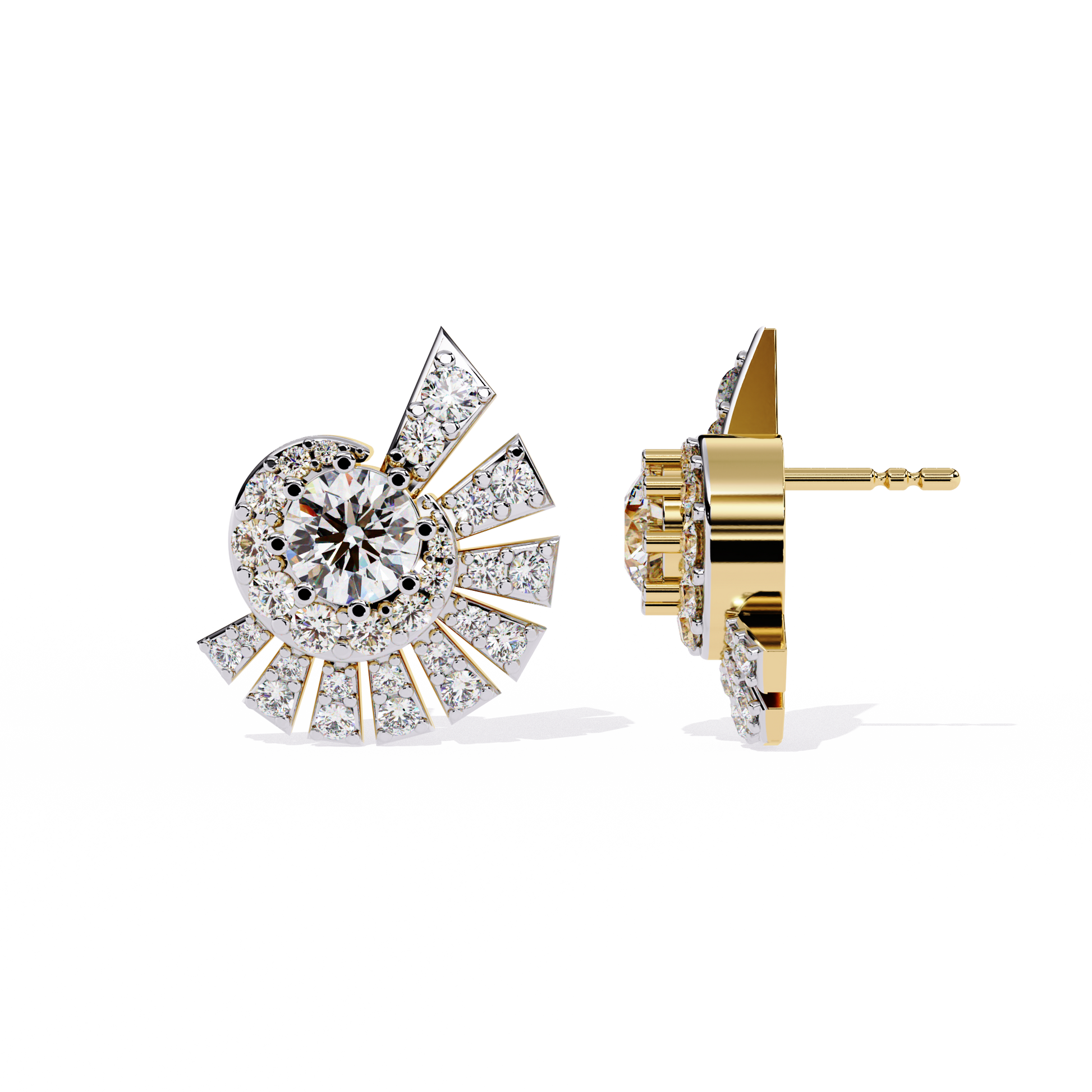 Yellow Gold / Moissanite, Yellow Gold / Lab Grown
