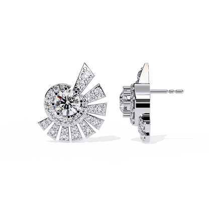 White Gold / Moissanite, White Gold / Lab Grown