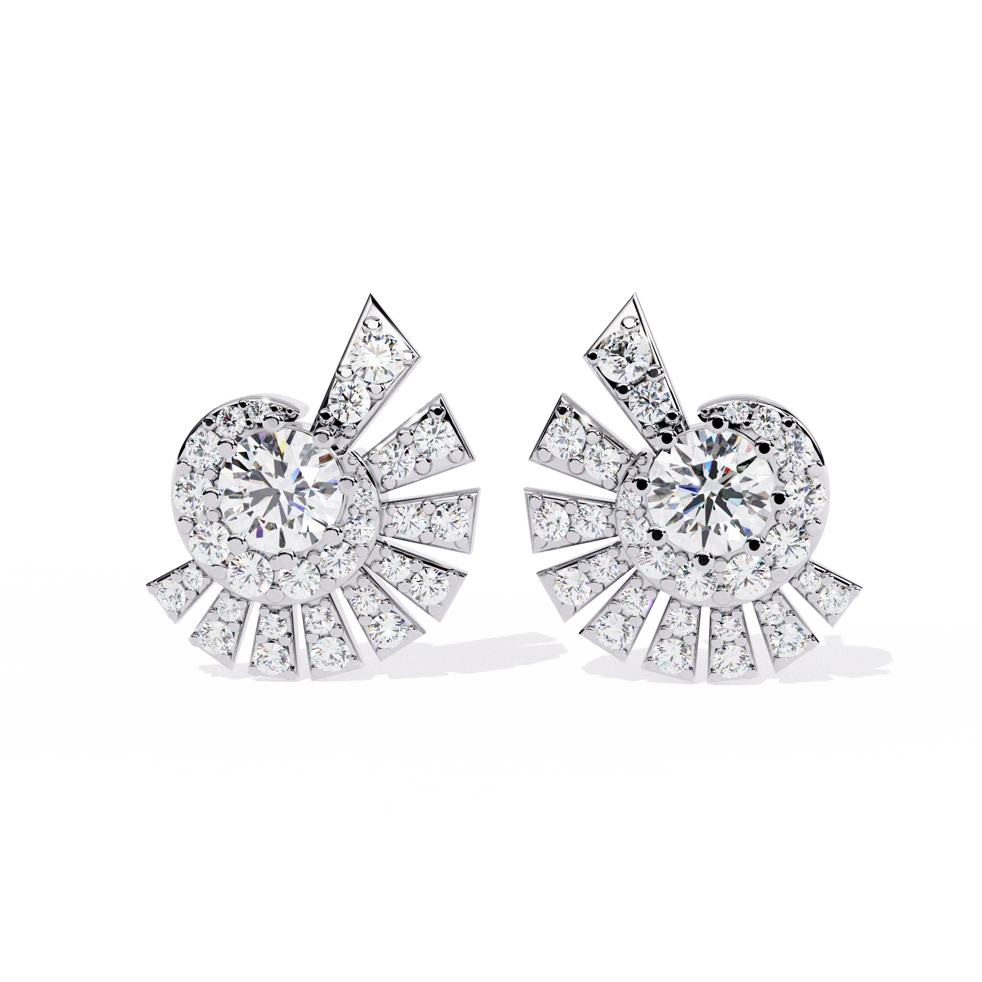 White Gold / Moissanite, White Gold / Lab Grown