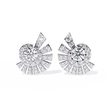 White Gold / Moissanite, White Gold / Lab Grown