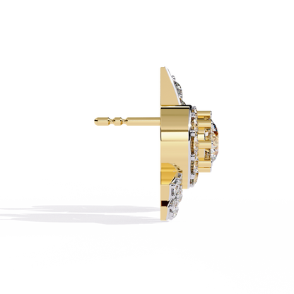 Yellow Gold / Moissanite, Yellow Gold / Lab Grown