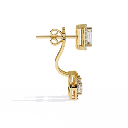Yellow Gold / Moissanite, Yellow Gold / Lab Grown