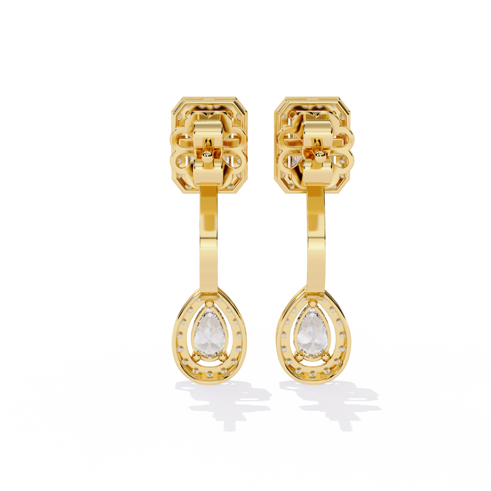 Yellow Gold / Moissanite, Yellow Gold / Lab Grown