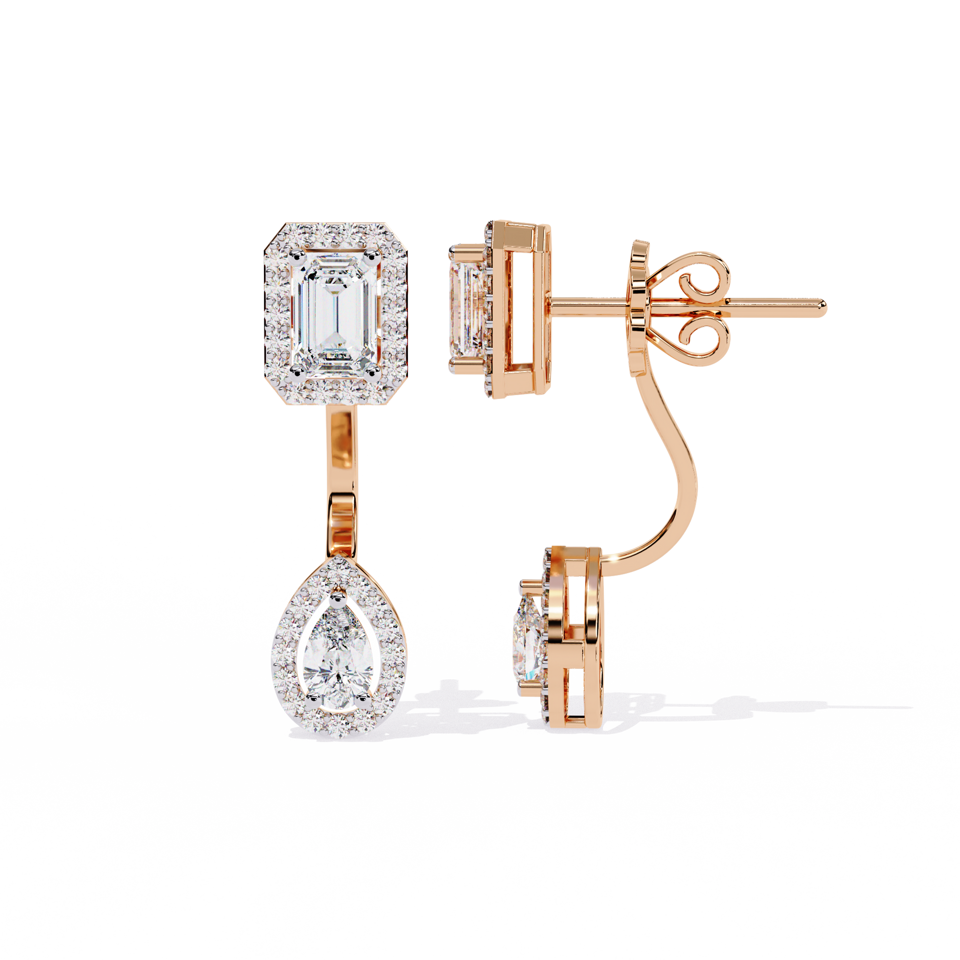 Rose Gold / Moissanite, Rose Gold / Lab Grown