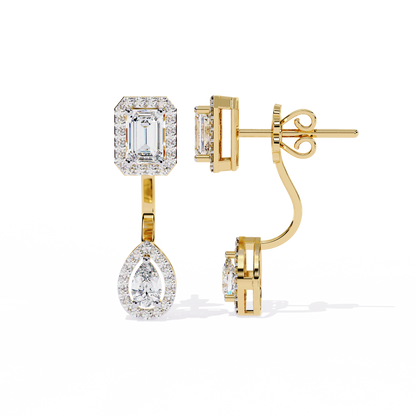 Yellow Gold / Moissanite, Yellow Gold / Lab Grown