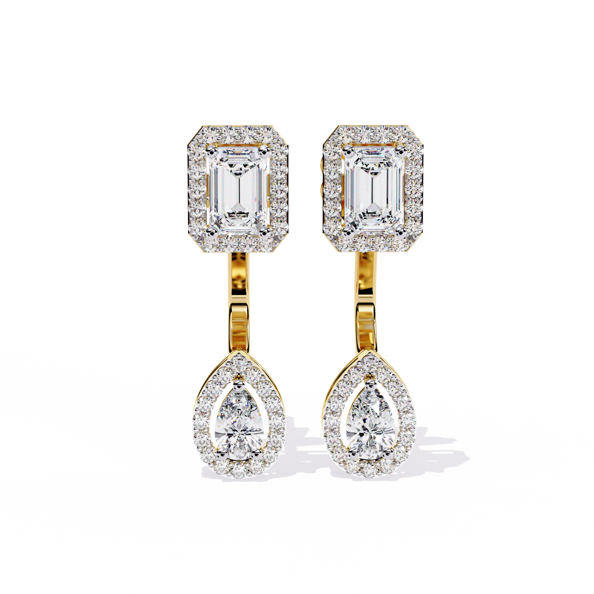 Yellow Gold / Moissanite, Yellow Gold / Lab Grown