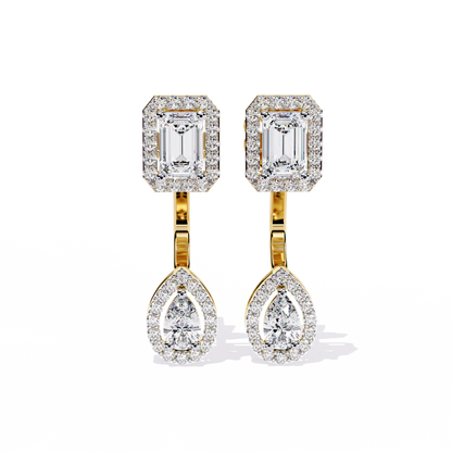 Yellow Gold / Moissanite, Yellow Gold / Lab Grown