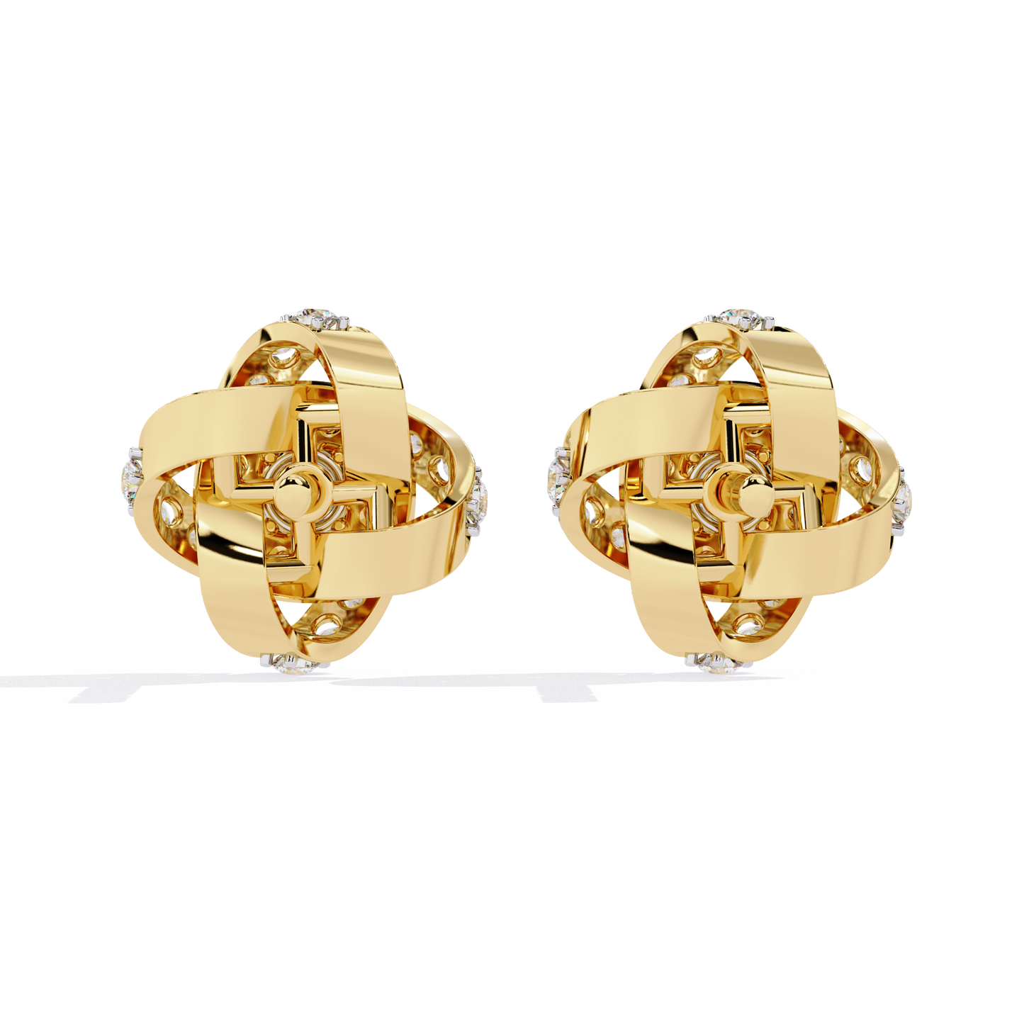 yellow gold / moissanite, yellow gold / lab grown