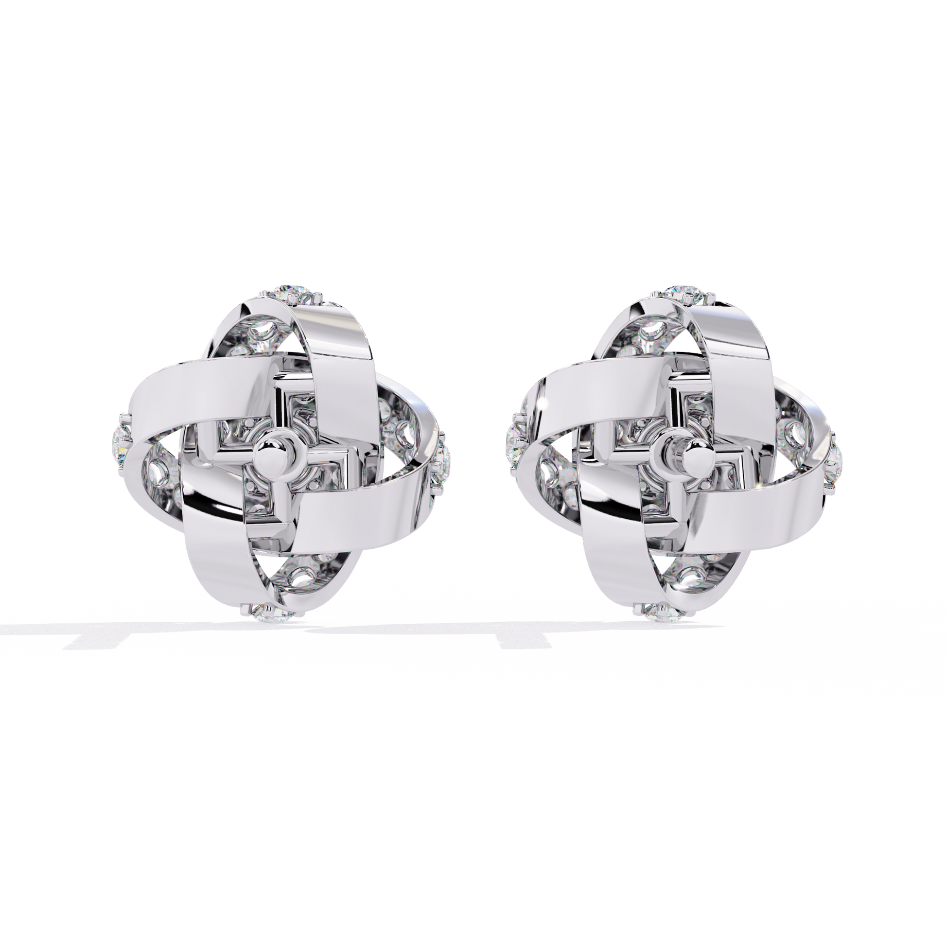 White Gold / Moissanite, White Gold / Lab Grown