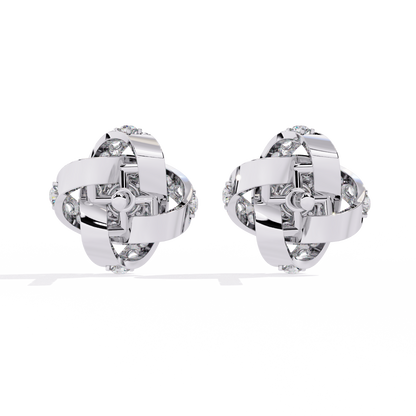 White Gold / Moissanite, White Gold / Lab Grown