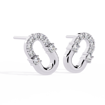 White Gold / Moissanite, White Gold / Lab Grown