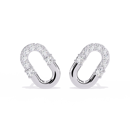 White Gold / Moissanite, White Gold / Lab Grown
