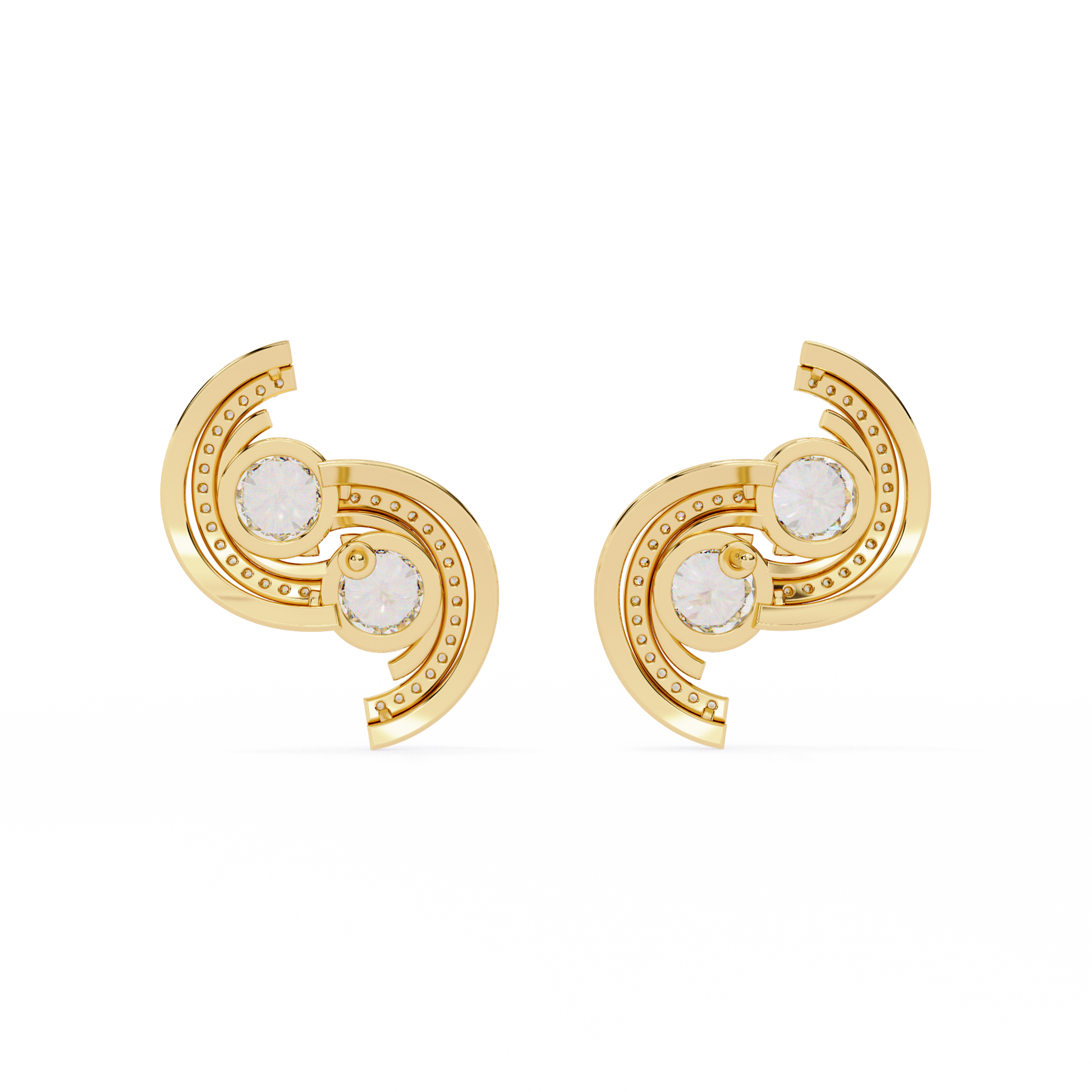 Yellow Gold / Moissanite, Yellow Gold / Lab Grown
