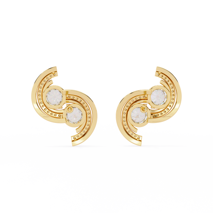 Yellow Gold / Moissanite, Yellow Gold / Lab Grown