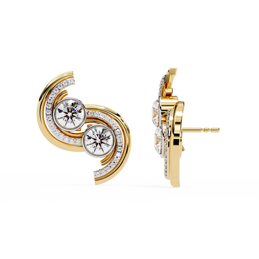 Yellow Gold / Moissanite, Yellow Gold / Lab Grown