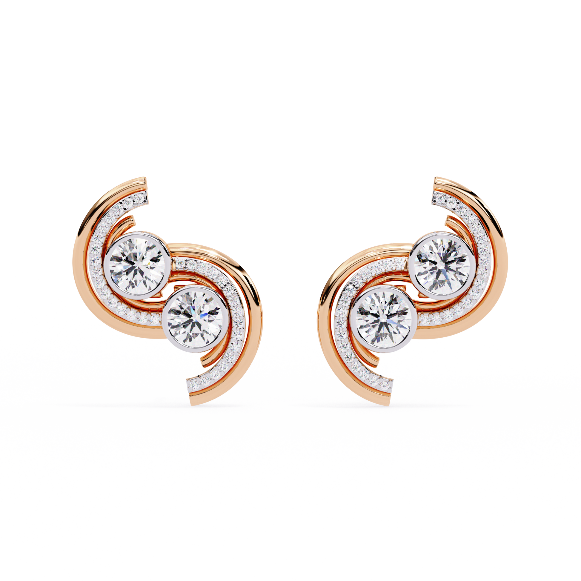 Rose Gold / Moissanite, Rose Gold / Lab Grown