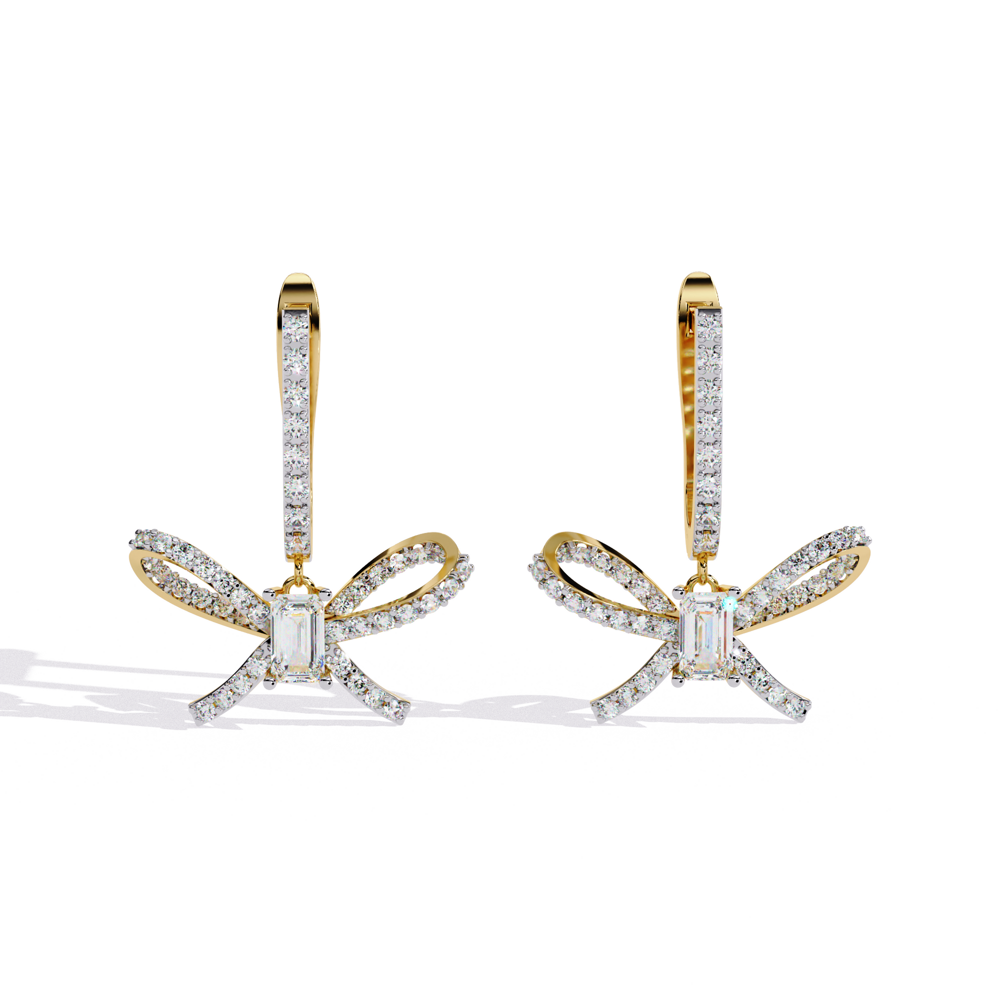 Yellow Gold / Moissanite, Yellow Gold / Lab Grown