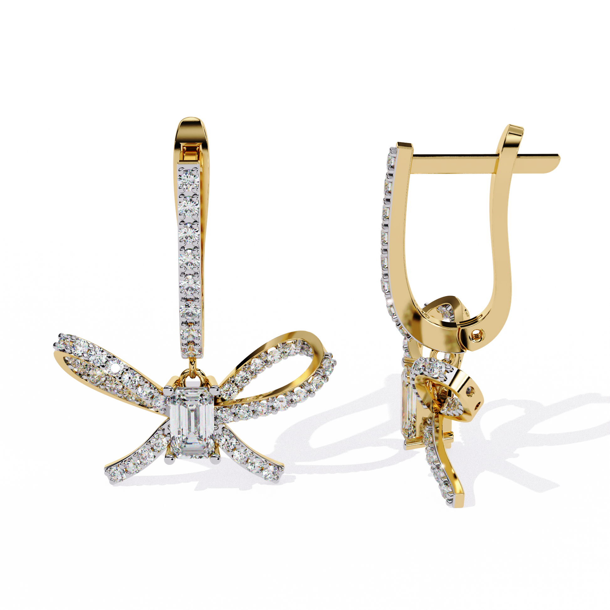 Yellow Gold / Moissanite, Yellow Gold / Lab Grown